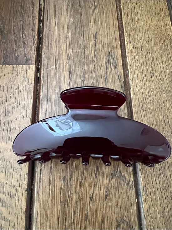 Parke Burgundy Crimson Hair Clip with Pouch NEW! main image 4